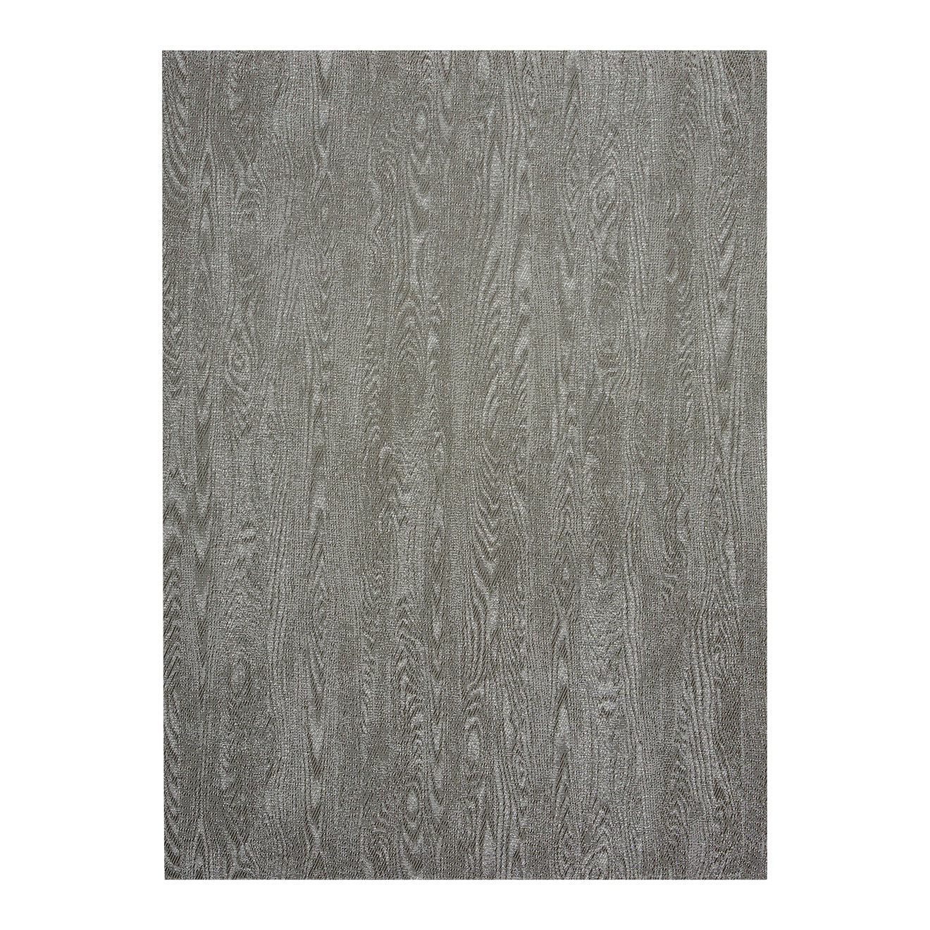 Rectangle Woven Floor Mat in Midtone Greige and White