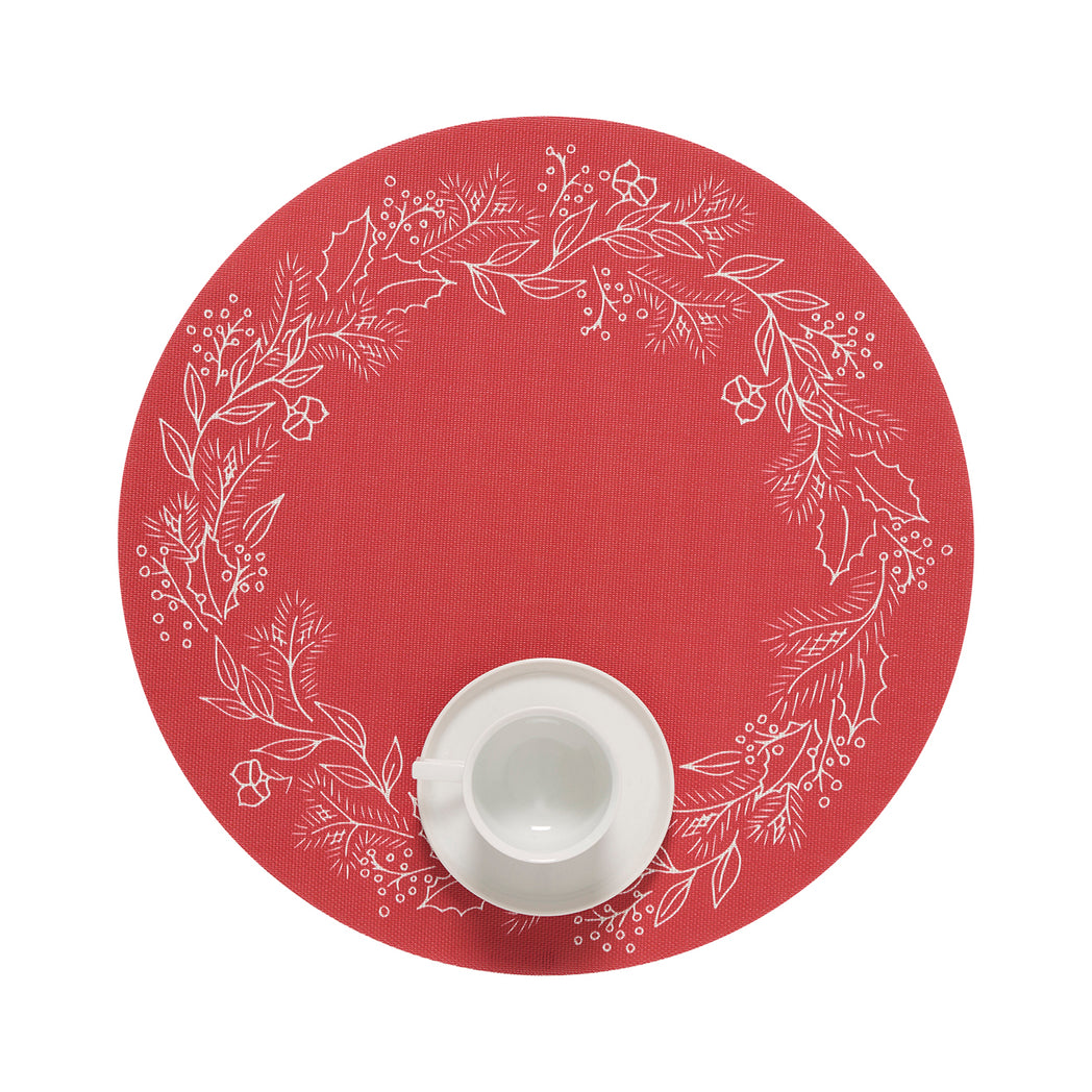 Chilewich woven placemat with subtle texture and contemporary design, ideal for dining and tabletop decor.