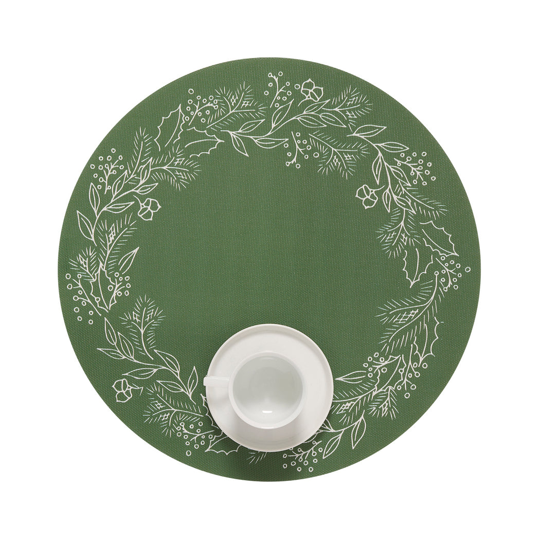 Chilewich woven placemat with subtle texture and contemporary design, ideal for dining and tabletop decor.
