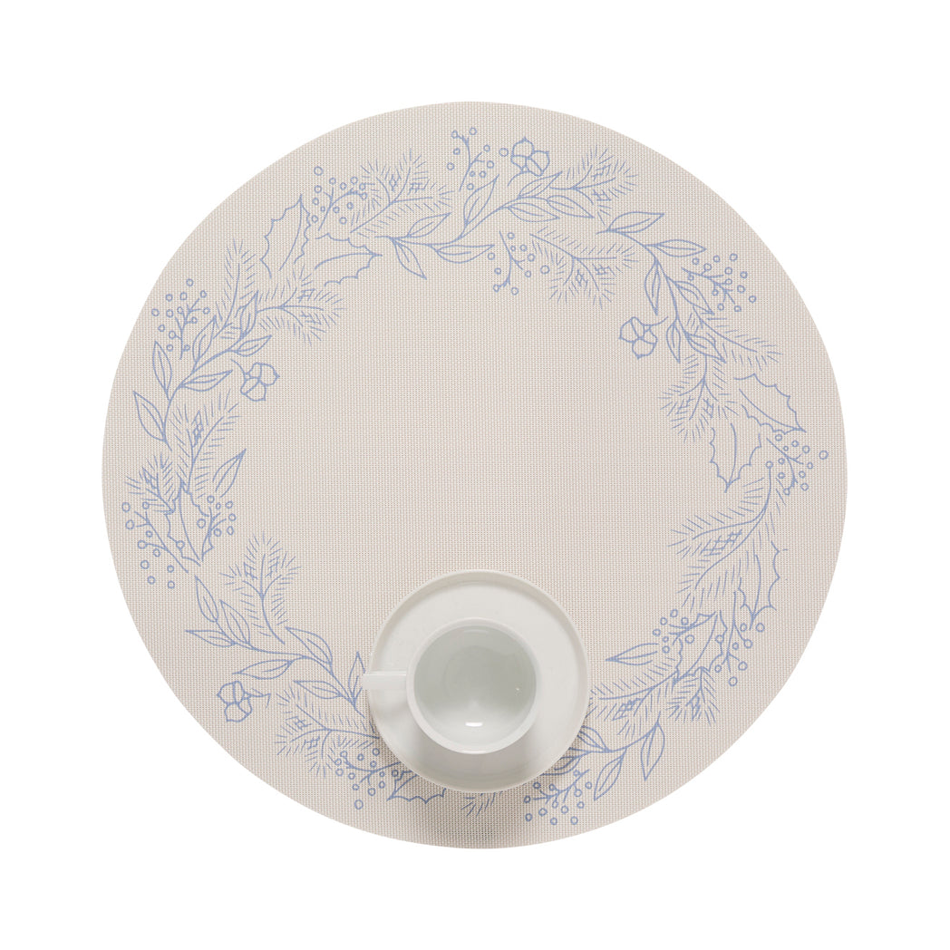 Chilewich woven placemat with subtle texture and contemporary design, ideal for dining and tabletop decor.