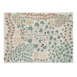13.5" x 18.5" Placemats in Mix of Muted Greens, Midtone Warm Beige, Muted Orange, and Muted Warm Pink on a Light Neutral Beige Base 
