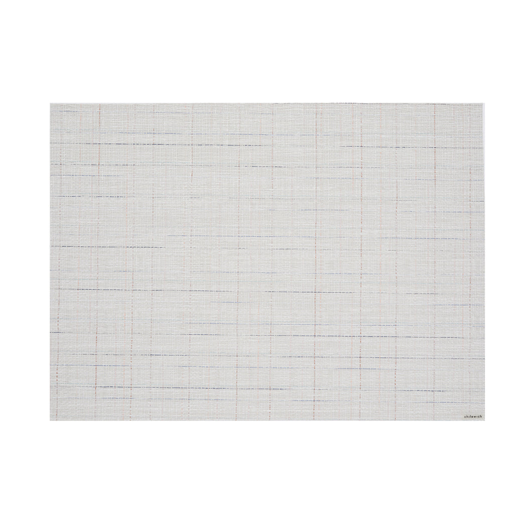 Detail image of Chilewich woven material showcasing texture, color, and pattern of the terrastrand yarn weave.