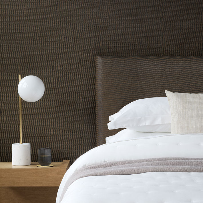Detail image of Chilewich woven material showcasing texture, color, and pattern of the terrastrand yarn weave.