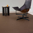 Chilewich woven floor mat in neutral woven terrastrand yarn, durable and stylish for modern living spaces.