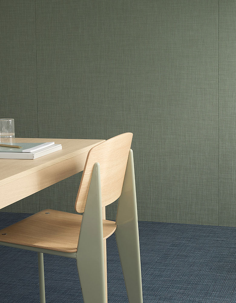 Detail image of Chilewich woven material showcasing texture, color, and pattern of the terrastrand yarn weave.