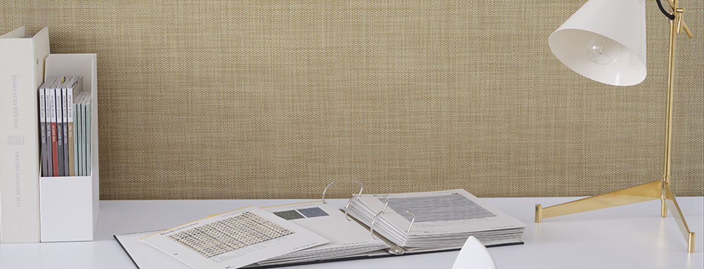 Detail image of Chilewich woven material showcasing texture, color, and pattern of the terrastrand yarn weave.