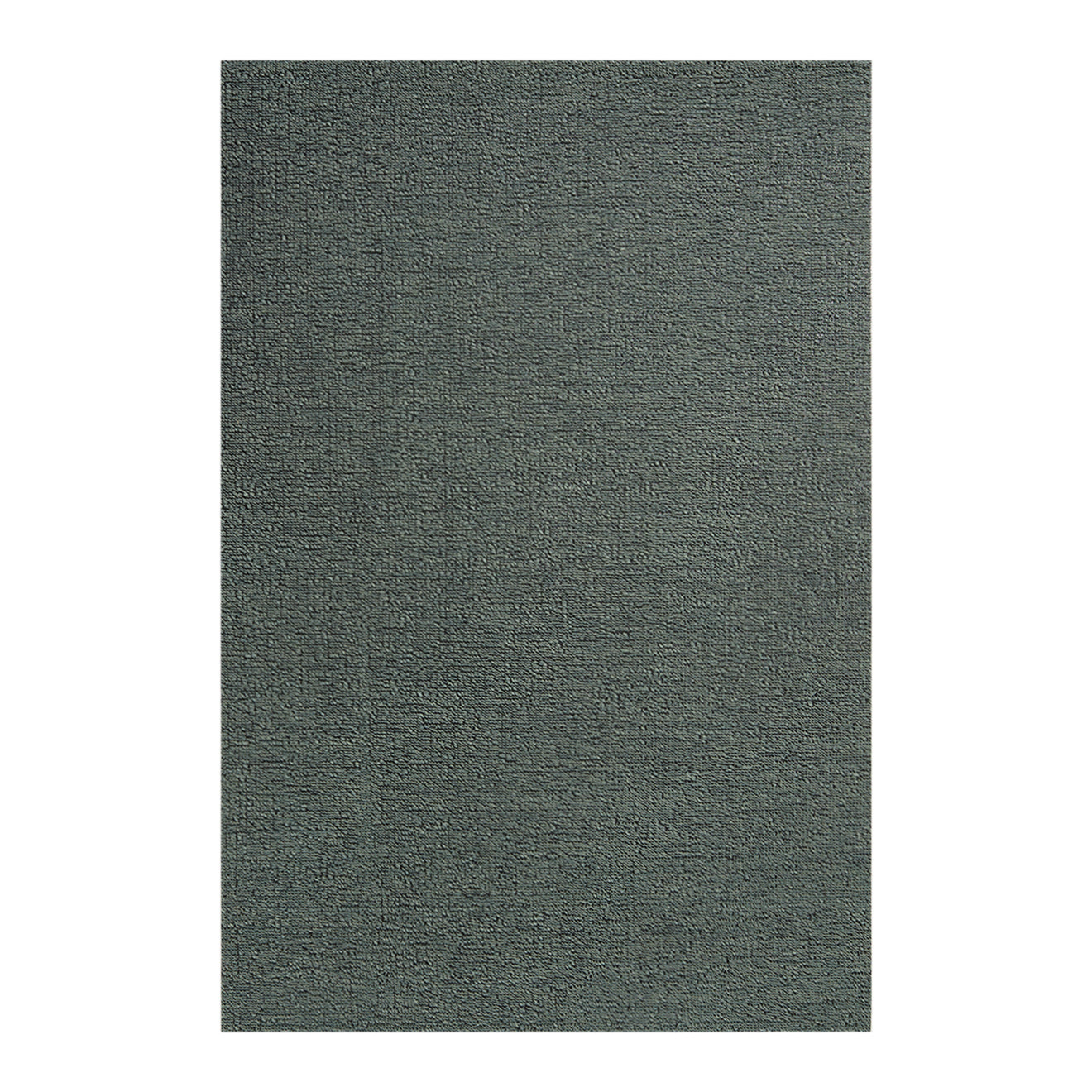 Rectangle Shag Mats in Muted Light Blue Green Base with Light Neutral Beige