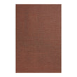Rectangle Shag Mats in Muted Light Warm Red with Light Neutral Beige