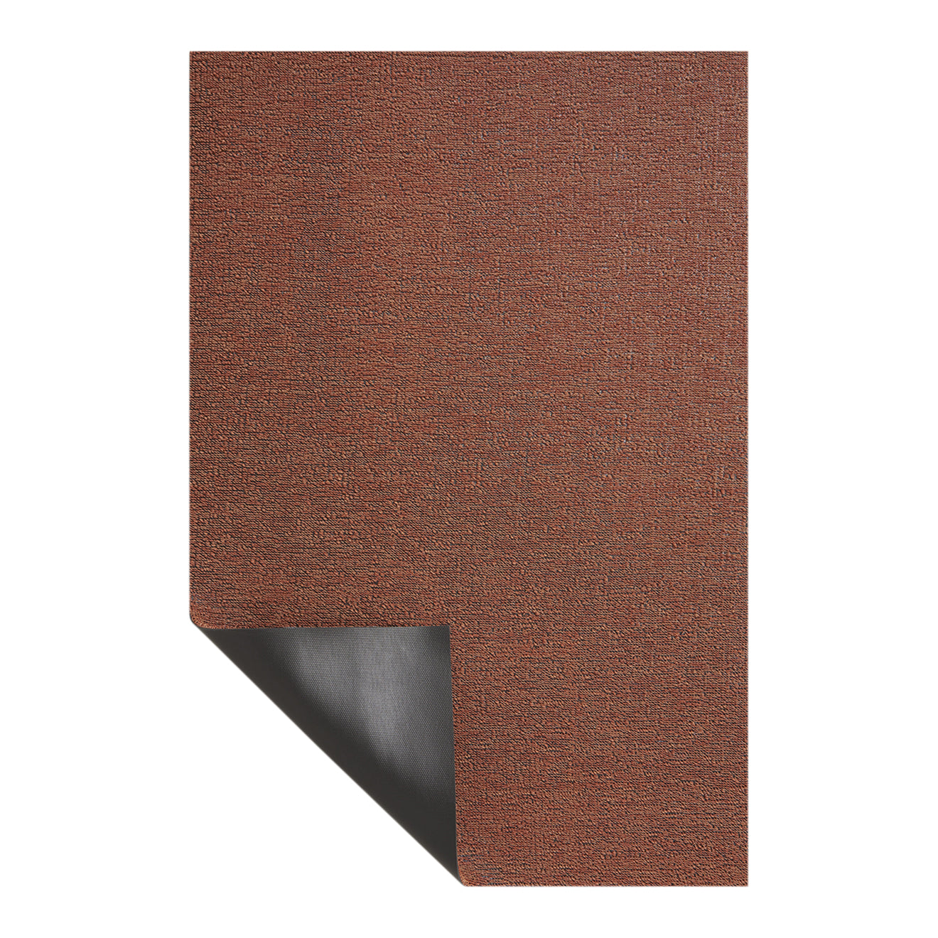 Chilewich woven floor mat in neutral woven terrastrand yarn, durable and stylish for modern living spaces.