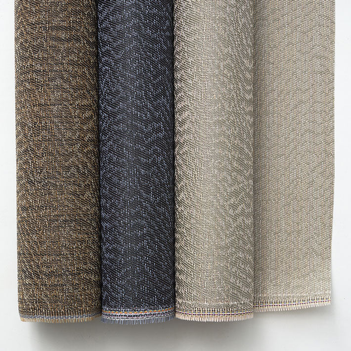 Detail image of Chilewich woven material showcasing texture, color, and pattern of the terrastrand yarn weave.