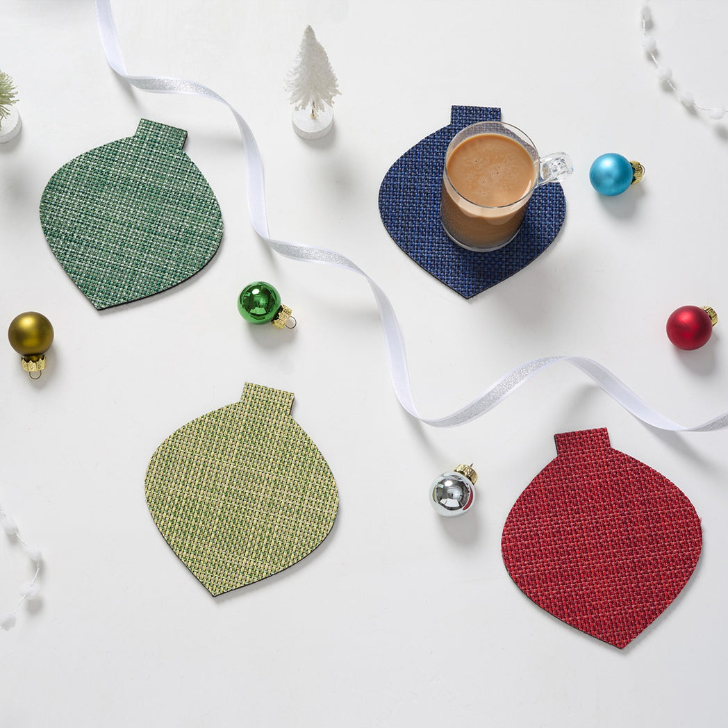 Detail image of Chilewich woven material showcasing texture, color, and pattern of the terrastrand yarn weave.