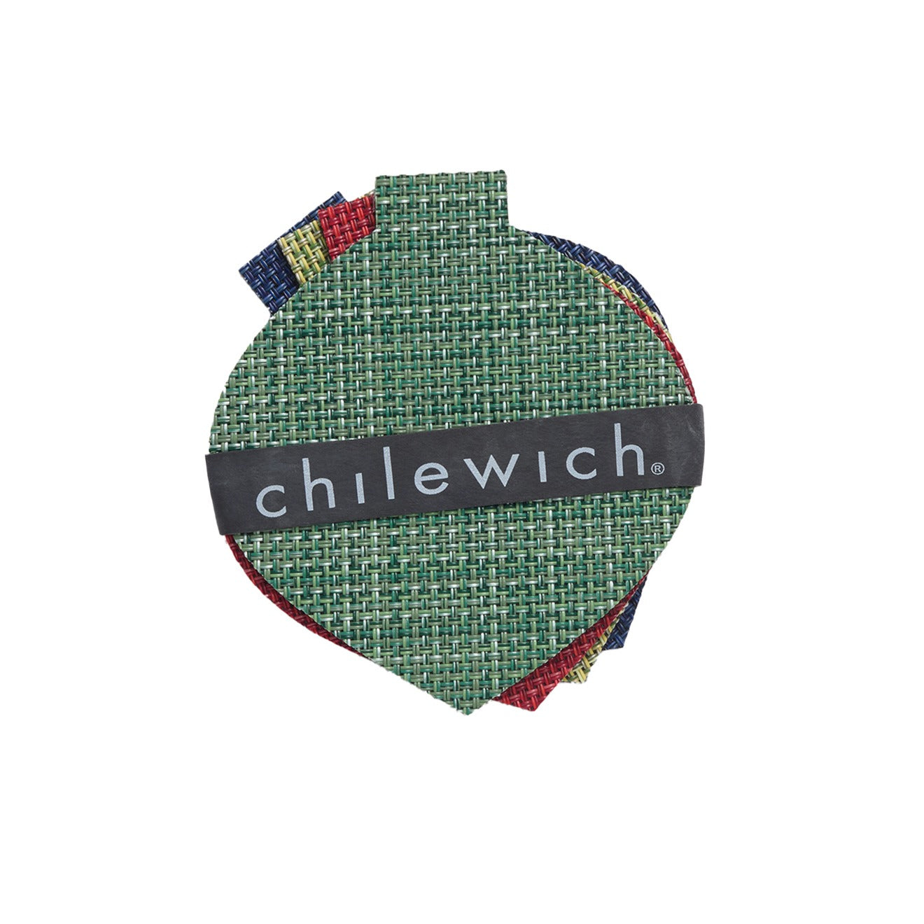 Detail image of Chilewich woven material showcasing texture, color, and pattern of the terrastrand yarn weave.