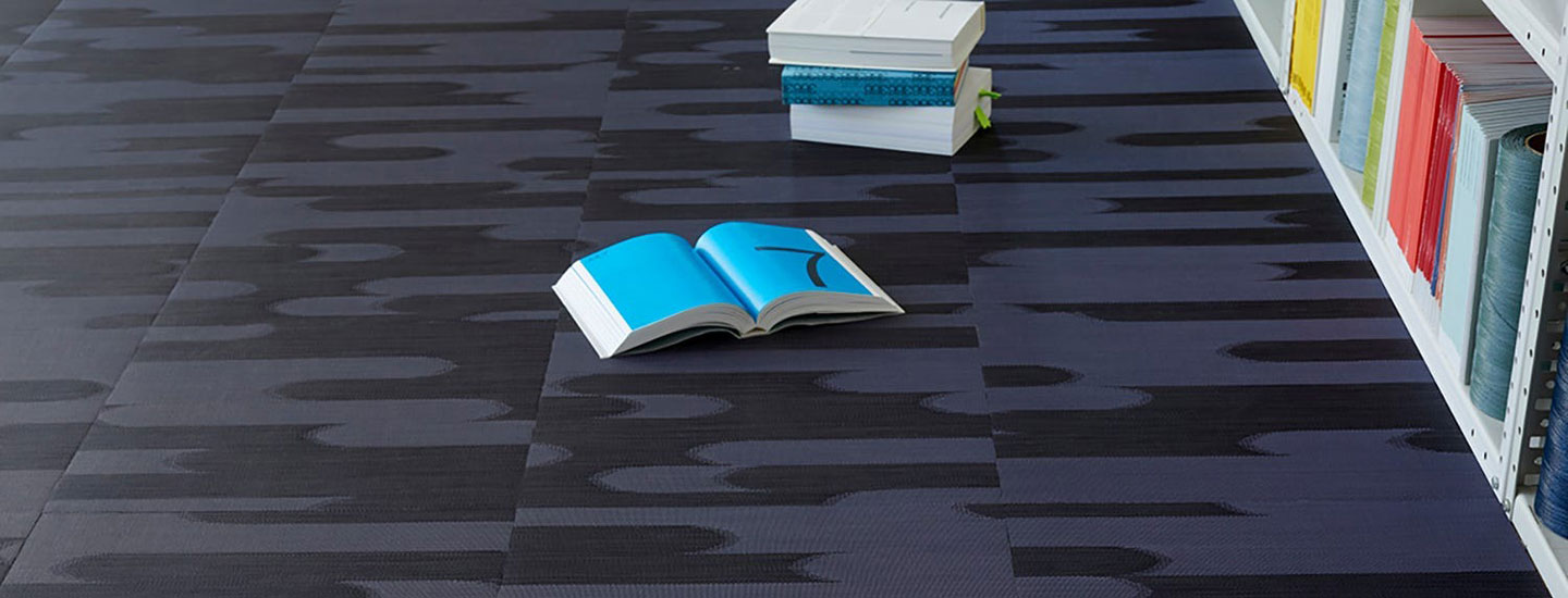 Chilewich woven floor mat in neutral woven terrastrand yarn, durable and stylish for modern living spaces.