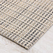 Chilewich Basketweave floor mat in buckwheat, showcasing woven terrastrand yarn texture and modern design aesthetic.