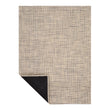 Chilewich Basketweave floor mat in buckwheat, showcasing woven terrastrand yarn texture and modern design aesthetic.