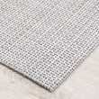 Chilewich Basketweave floor mat in marble, showcasing woven terrastrand yarn texture and modern design aesthetic.