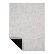 Chilewich Basketweave floor mat in marble, showcasing woven terrastrand yarn texture and modern design aesthetic.