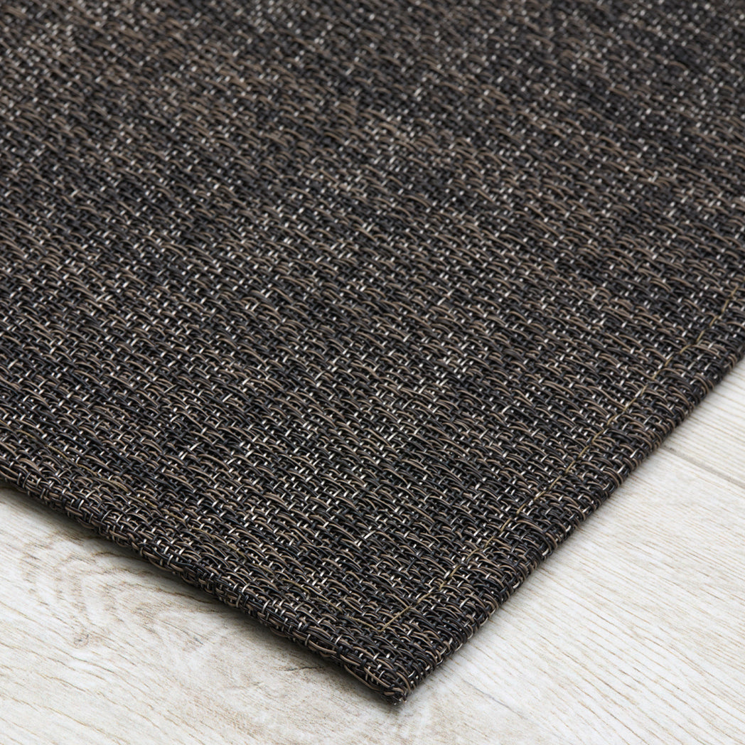 Detail image of Chilewich woven material showcasing texture, color, and pattern of the terrastrand yarn weave.