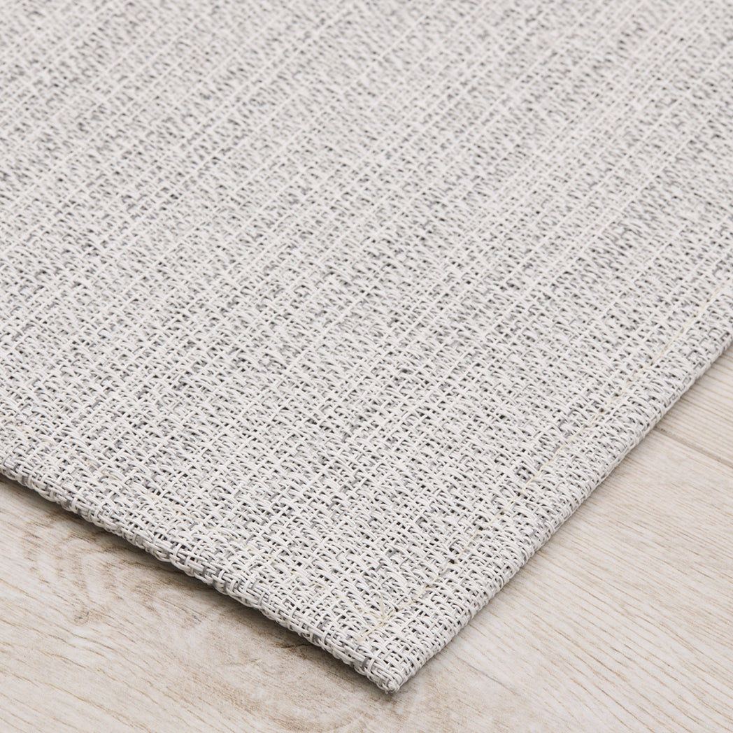Detail image of Chilewich woven material showcasing texture, color, and pattern of the terrastrand yarn weave.