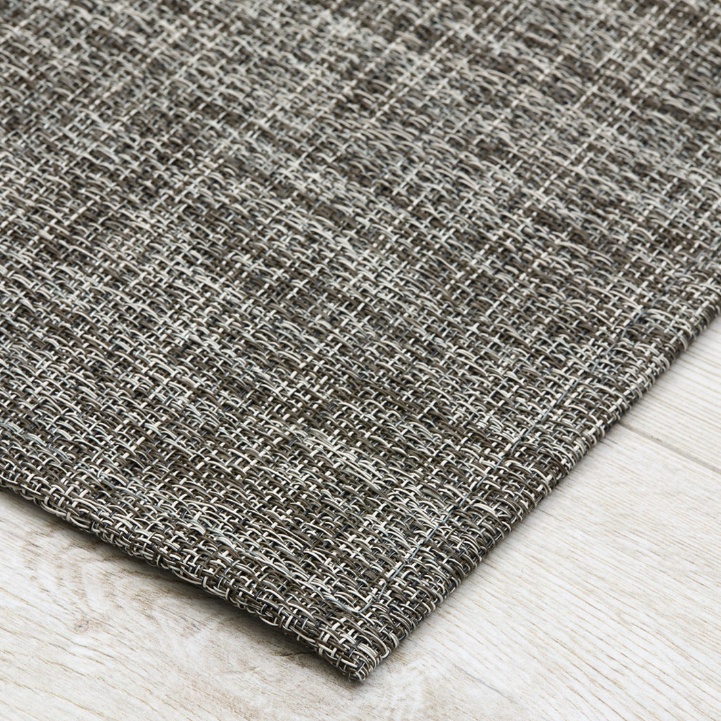 Detail image of Chilewich woven material showcasing texture, color, and pattern of the terrastrand yarn weave.