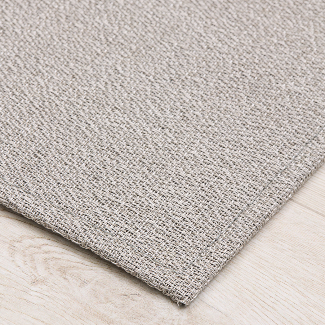 Detail image of Chilewich woven material showcasing texture, color, and pattern of the terrastrand yarn weave.