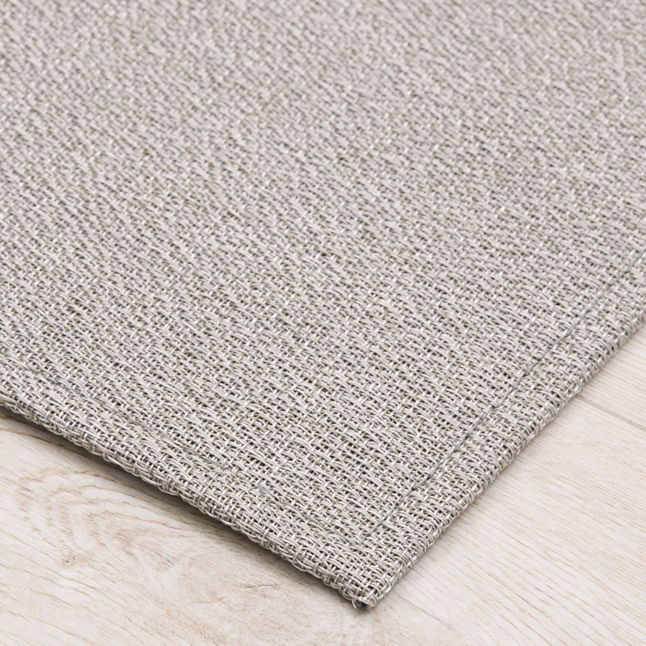 Detail image of Chilewich woven material showcasing texture, color, and pattern of the terrastrand yarn weave.