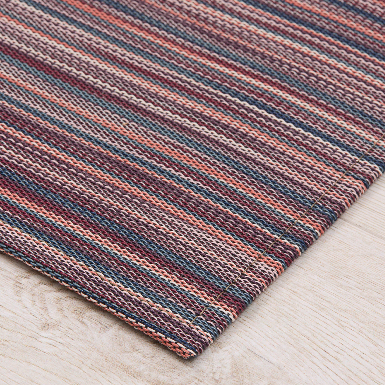Detail image of Chilewich woven material showcasing texture, color, and pattern of the terrastrand yarn weave.