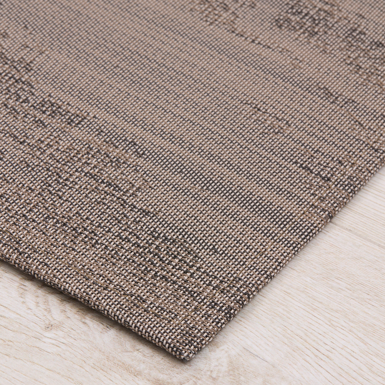 Detail image of Chilewich woven material showcasing texture, color, and pattern of the terrastrand yarn weave.