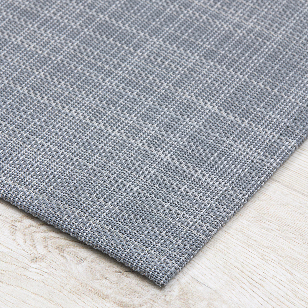 Detail image of Chilewich woven material showcasing texture, color, and pattern of the terrastrand yarn weave.