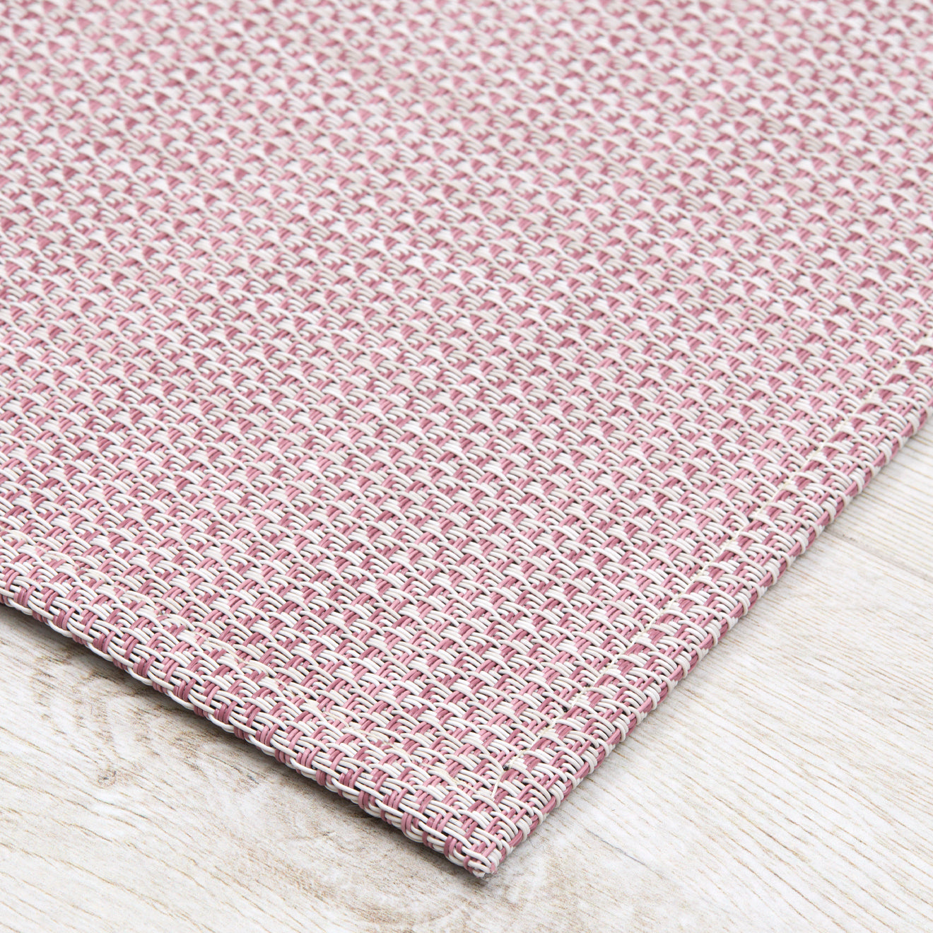 Detail image of Chilewich woven material showcasing texture, color, and pattern of the terrastrand yarn weave.