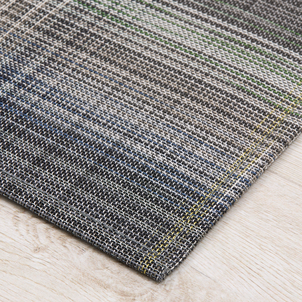 Detail image of Chilewich woven material showcasing texture, color, and pattern of the terrastrand yarn weave.