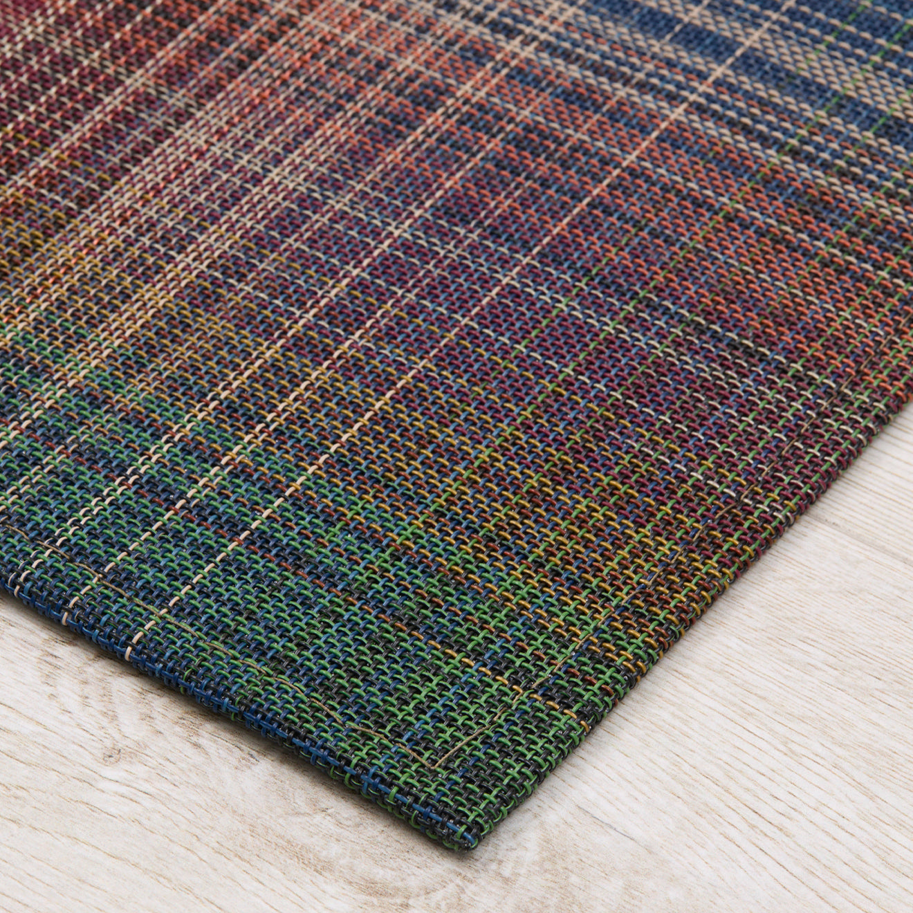 Detail image of Chilewich woven material showcasing texture, color, and pattern of the terrastrand yarn weave.
