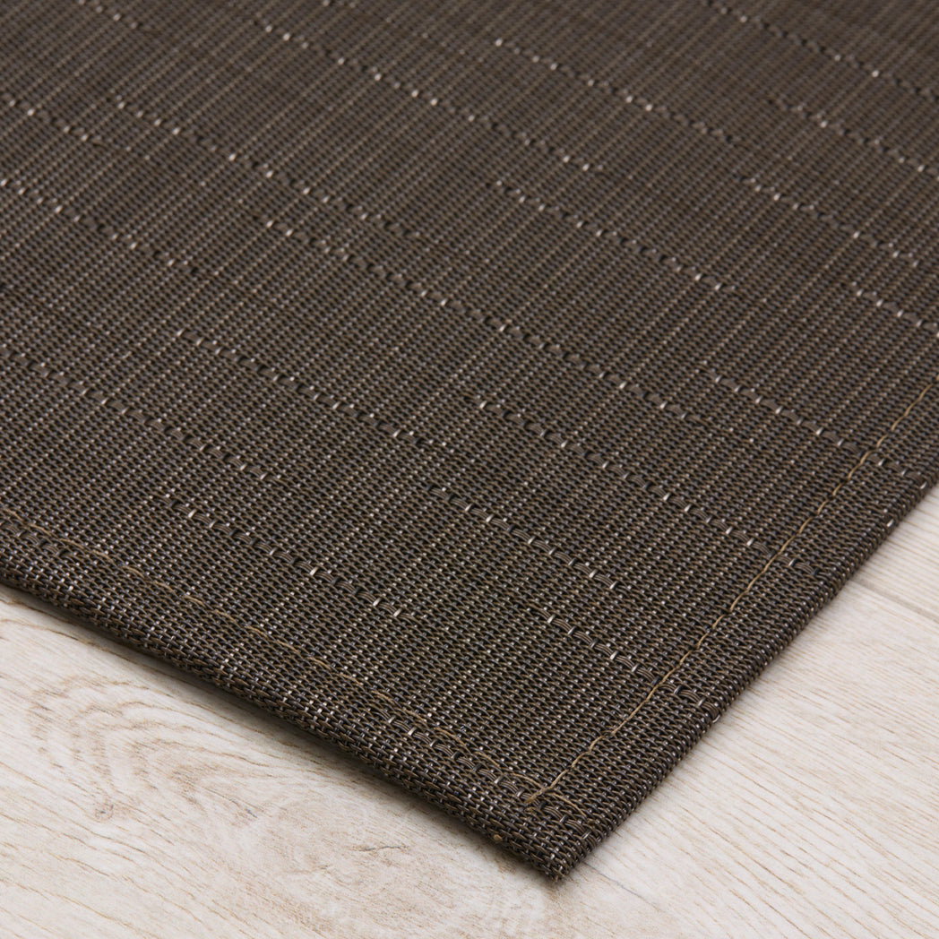 Detail image of Chilewich woven material showcasing texture, color, and pattern of the terrastrand yarn weave.