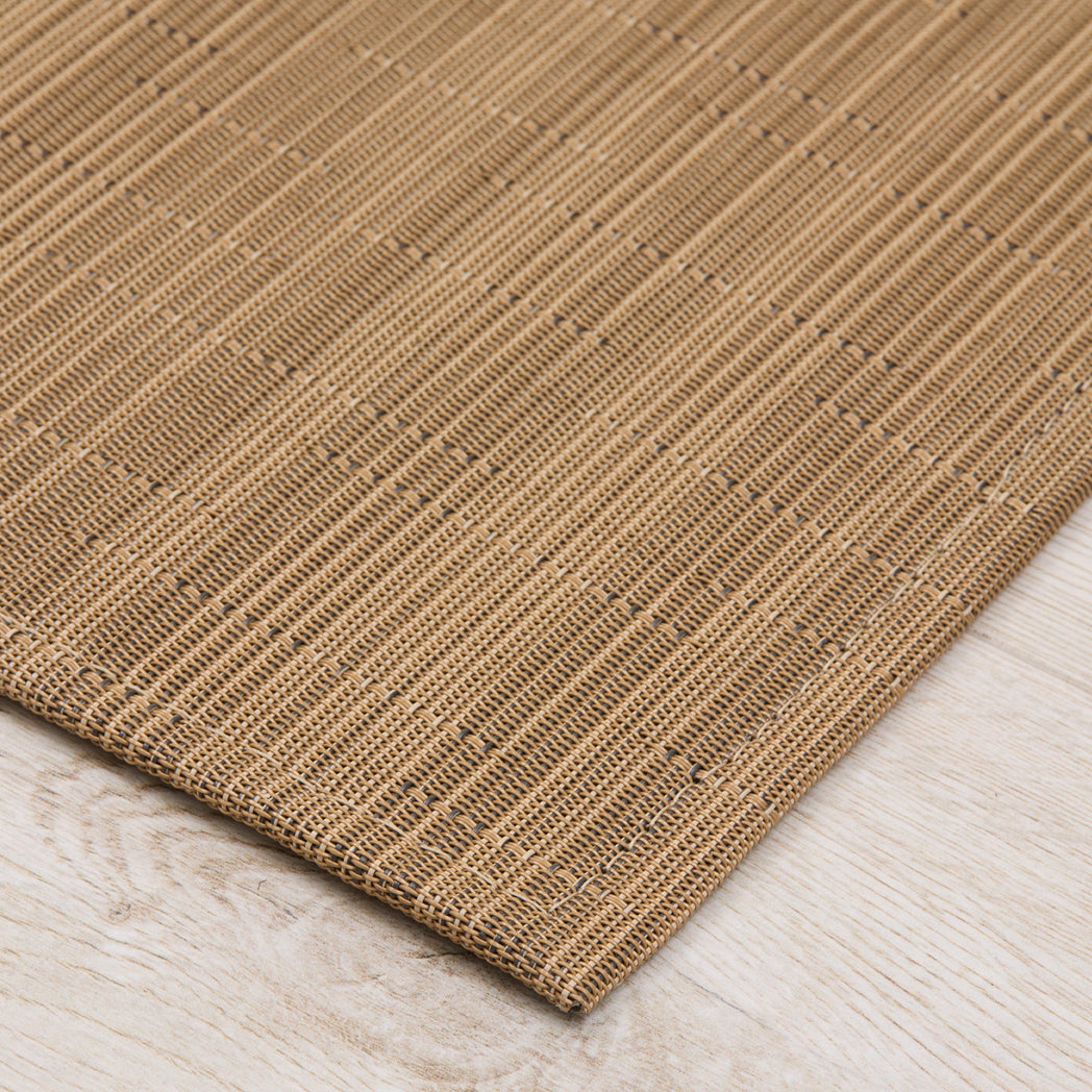 Detail image of Chilewich woven material showcasing texture, color, and pattern of the terrastrand yarn weave.