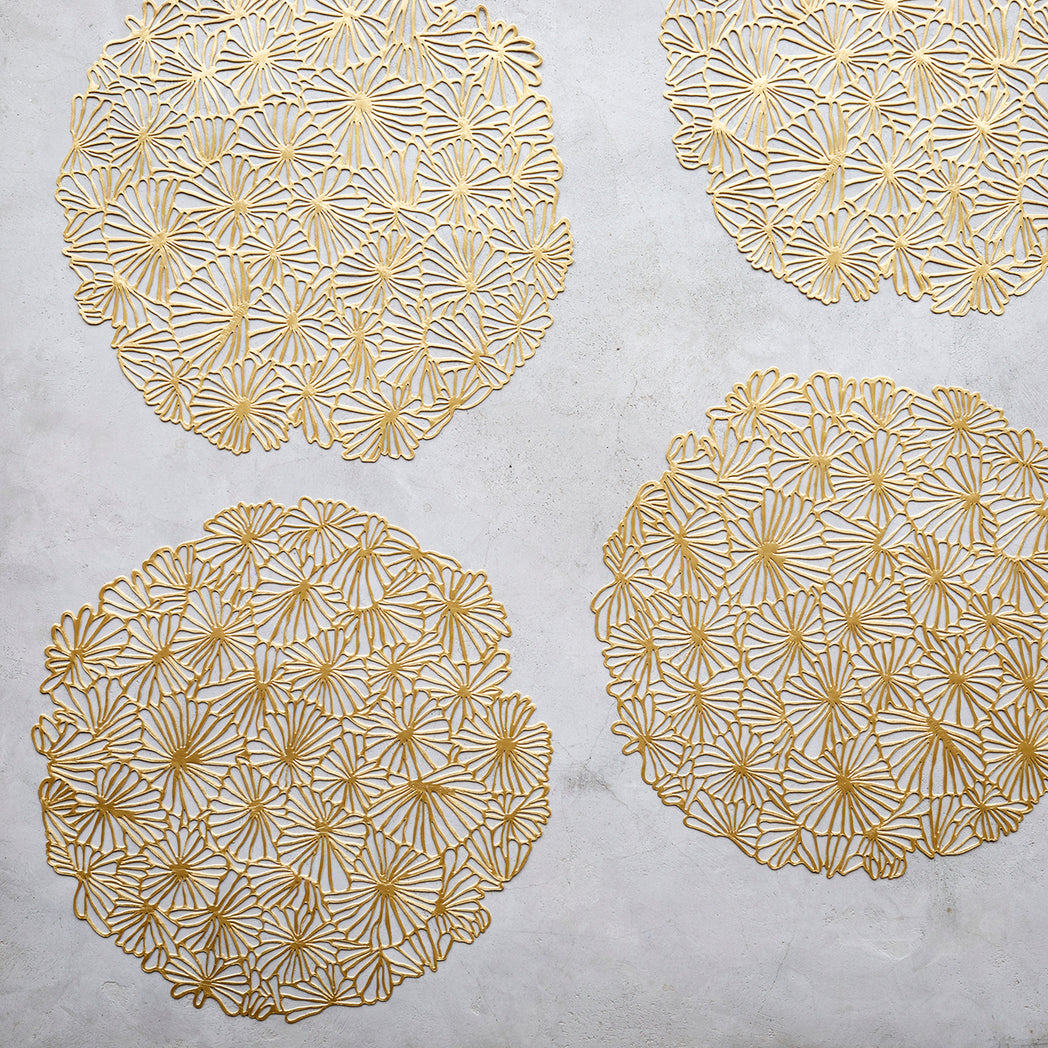 Detail image of Chilewich woven material showcasing texture, color, and pattern of the terrastrand yarn weave.
