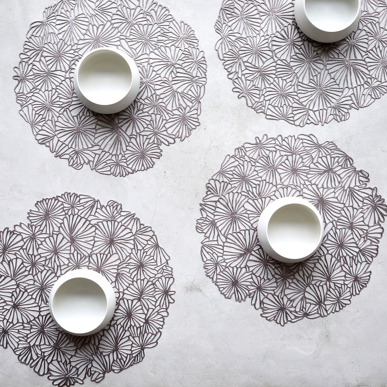 Daisy Placemats - Gunmetal