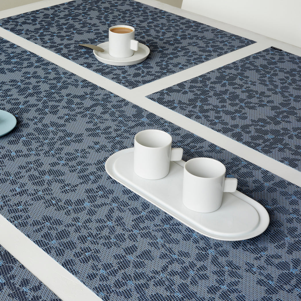 Detail image of Chilewich woven material showcasing texture, color, and pattern of the terrastrand yarn weave.