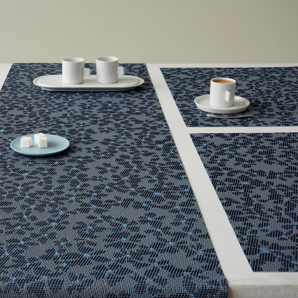 Detail image of Chilewich woven material showcasing texture, color, and pattern of the terrastrand yarn weave.