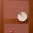 Detail image of Chilewich woven material showcasing texture, color, and pattern of the terrastrand yarn weave.