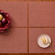Detail image of Chilewich woven material showcasing texture, color, and pattern of the terrastrand yarn weave.