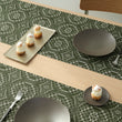 Detail image of Chilewich woven material showcasing texture, color, and pattern of the terrastrand yarn weave.