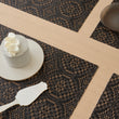 Detail image of Chilewich woven material showcasing texture, color, and pattern of the terrastrand yarn weave.