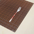 Detail image of Chilewich woven material showcasing texture, color, and pattern of the terrastrand yarn weave.