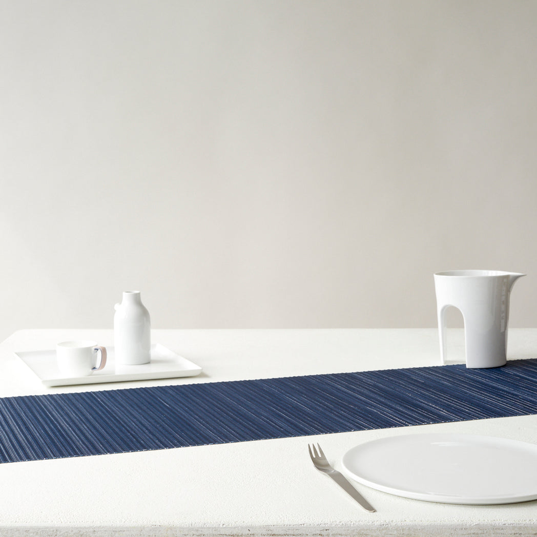 Detail image of Chilewich woven material showcasing texture, color, and pattern of the terrastrand yarn weave.