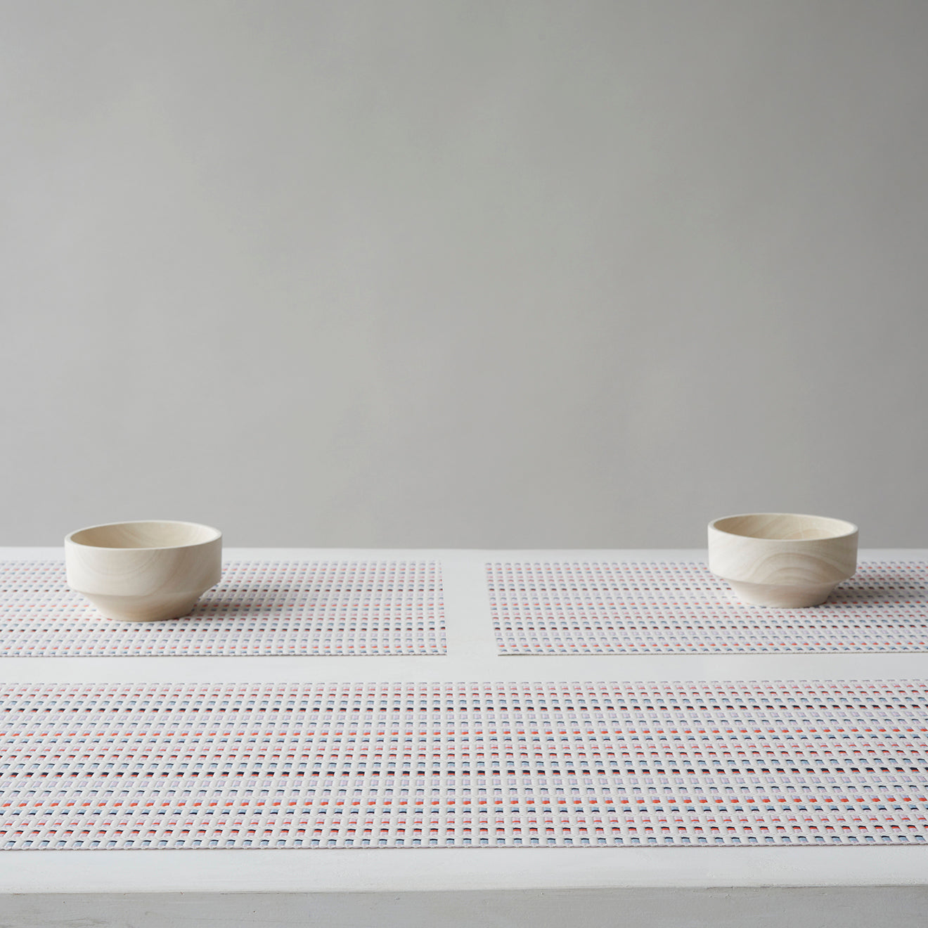 Detail image of Chilewich woven material showcasing texture, color, and pattern of the terrastrand yarn weave.
