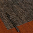Detail image of Chilewich woven material showcasing texture, color, and pattern of the terrastrand yarn weave.