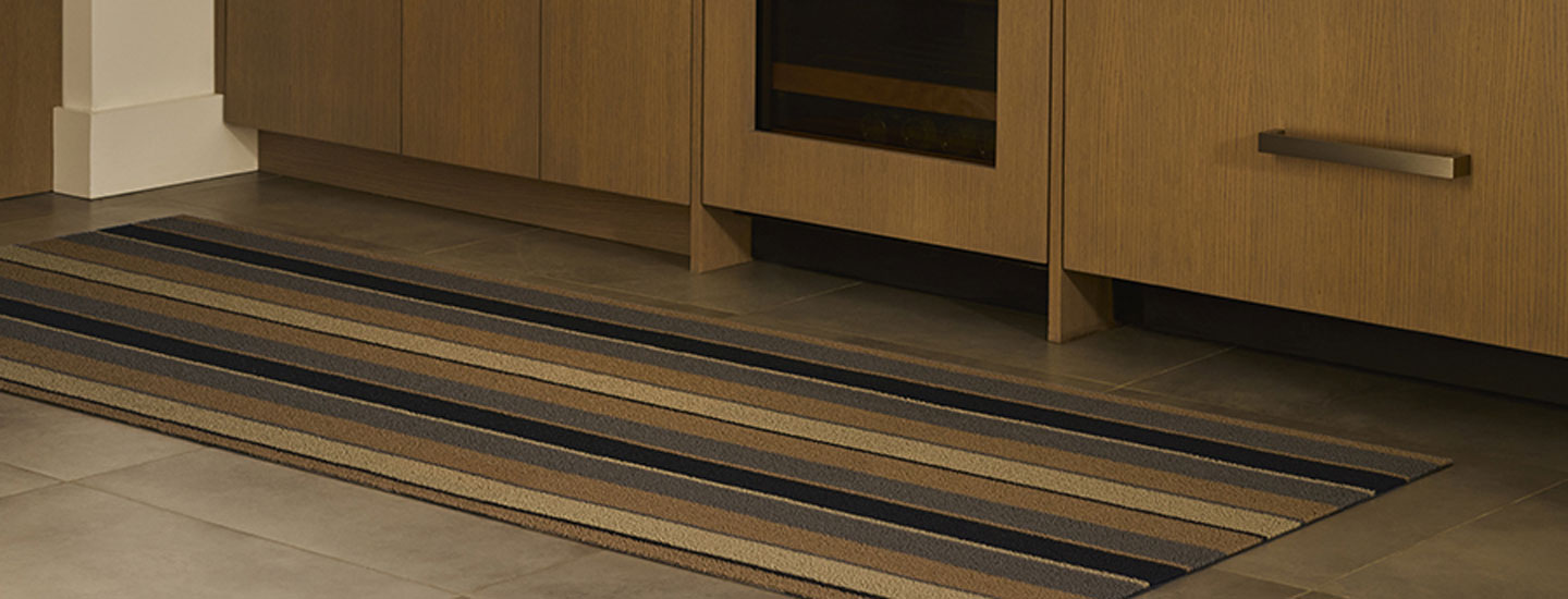 Detail image of Chilewich woven material showcasing texture, color, and pattern of the terrastrand yarn weave.