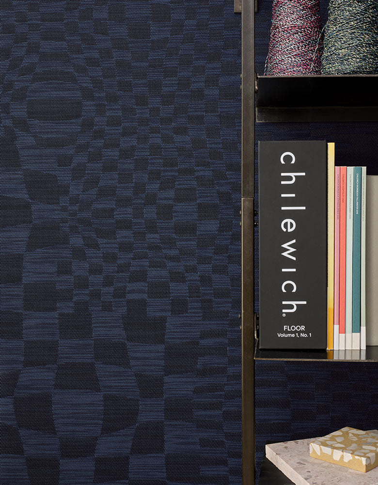 Detail image of Chilewich woven material showcasing texture, color, and pattern of the terrastrand yarn weave.